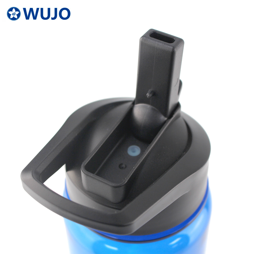 Wujo客户徽标便携式运动塑料水瓶