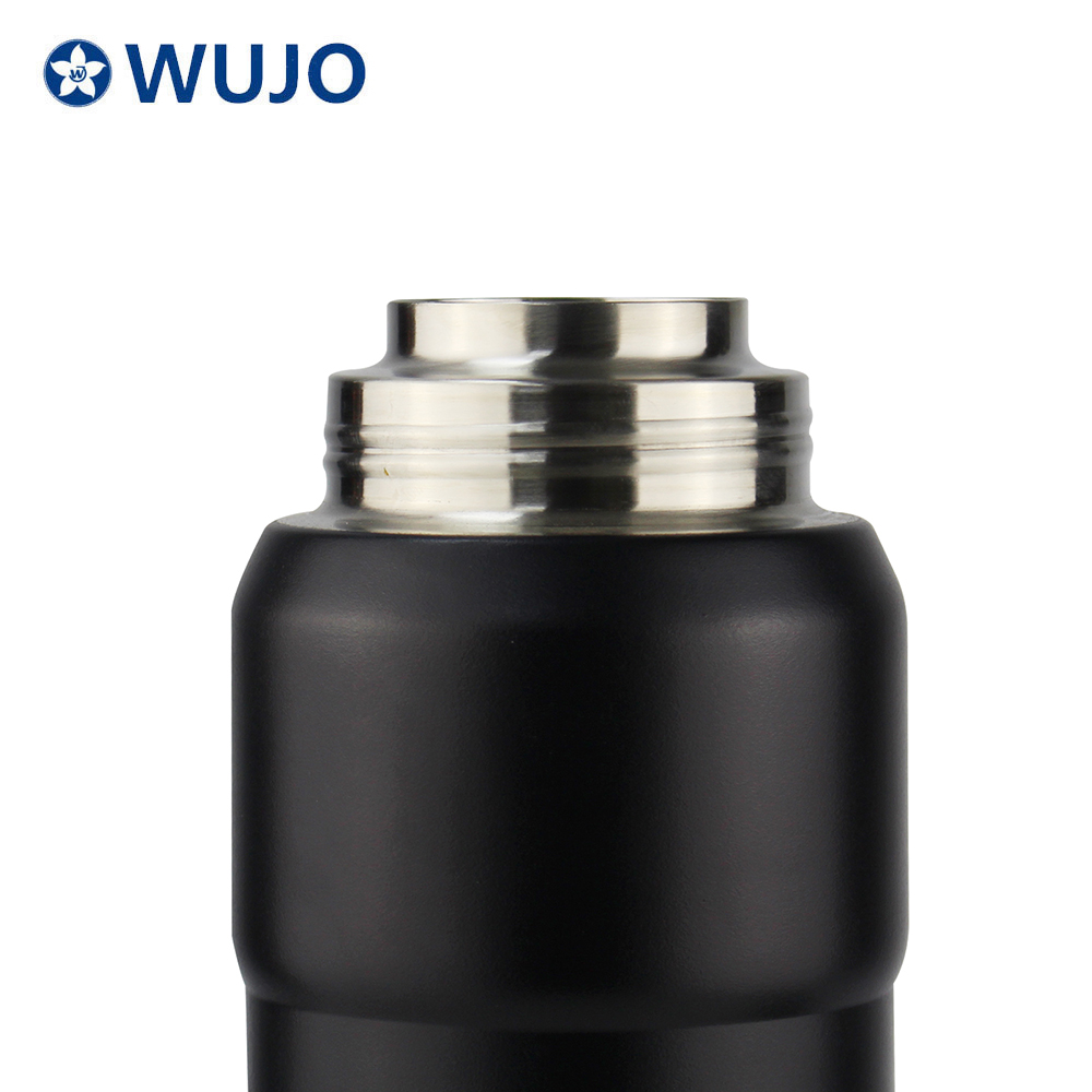 Wujo双层银色黑色304热冷水瓶斯坦利Ternos不锈钢热水瓶