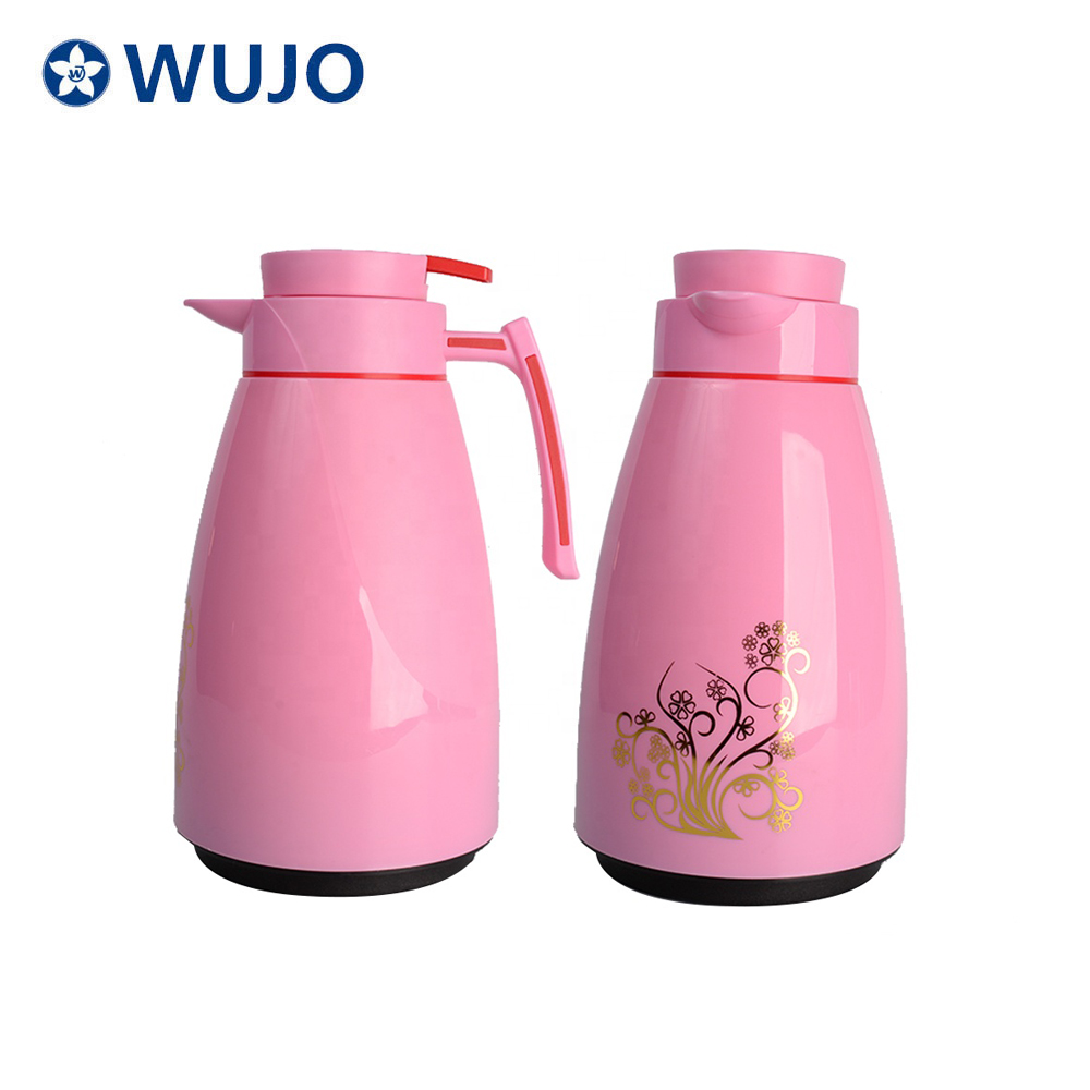 Wujo白色核酸热茶水塑料真空瓶阿拉伯咖啡壶