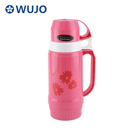 1L 1.8L丰富的彩色户外优质旅游真空咖啡茶塑料热水瓶