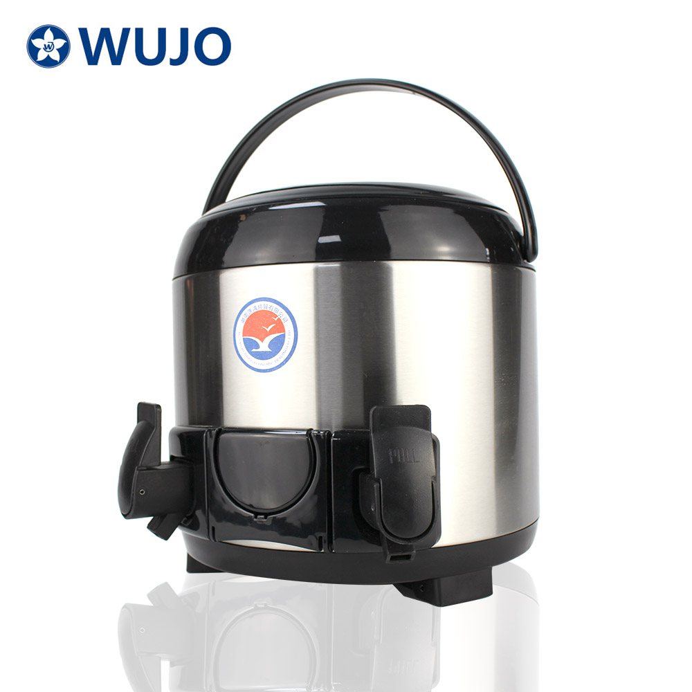 Wujo厨房不锈钢304奶茶热水瓶桶8/10 / 12L咖啡奶茶冰桶桶