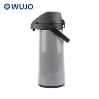 Wujo空气压力泵罐烧瓶真空热咖啡茶热水瓶塑料空间