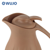 WUJO 2021 1.0L阿拉伯塑料热水瓶真空水罐咖啡壶茶烧瓶配玻璃衬里