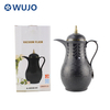 Wujo白色玻璃补充1L高品质批发热量土耳其塑料阿拉伯咖啡壶