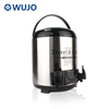 Wujo Thermos 8L 10L 12L Coffee Restaurant商用双墙不锈钢茶奶茶桶与龙头