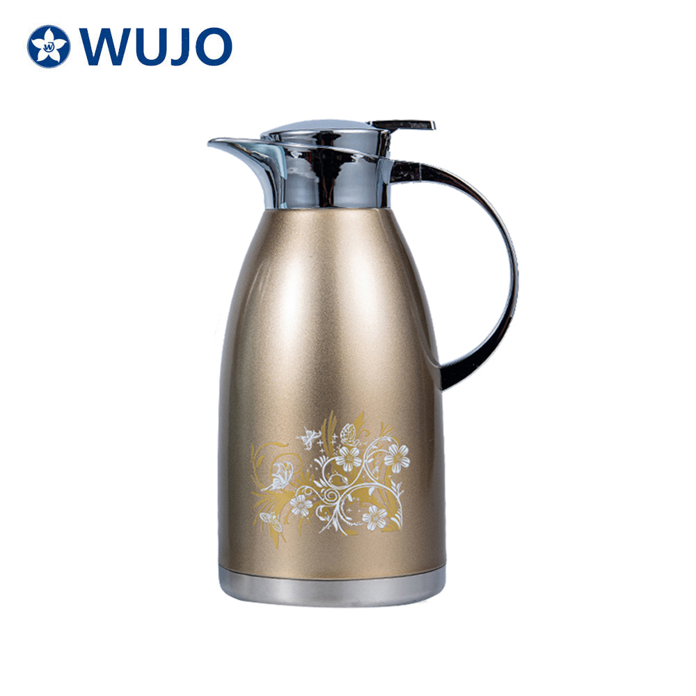 Wujo大理石双墙SS茶咖啡壶